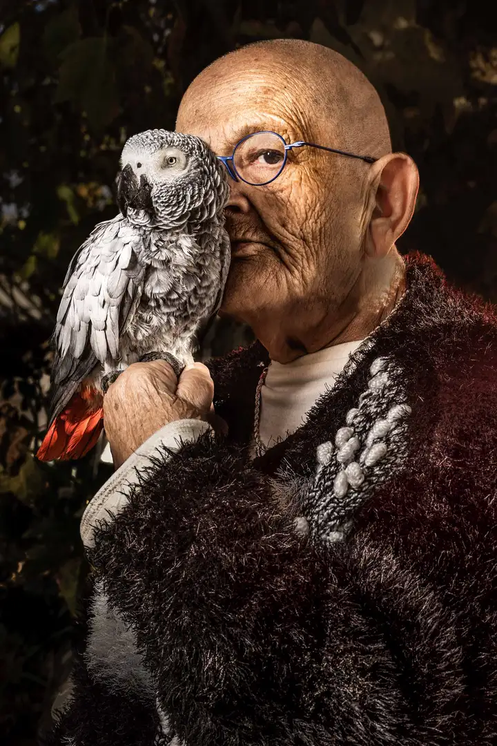 Aurelie lamour photographe portrait ancrage femme peroquet 2.