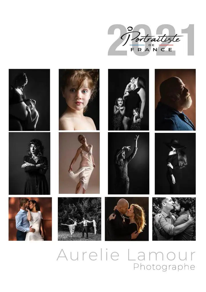 Aurelie lamour photographe portraitiste de france 2021 planche contact.