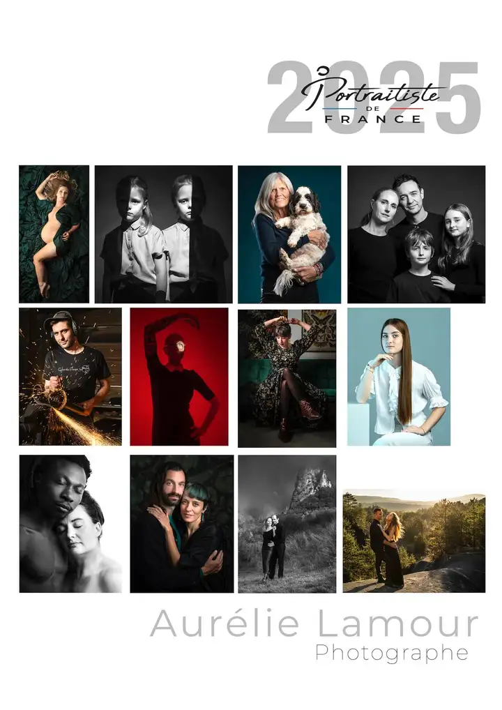 Aurelie lamour photographe portraitiste de france 2025 planche contact.